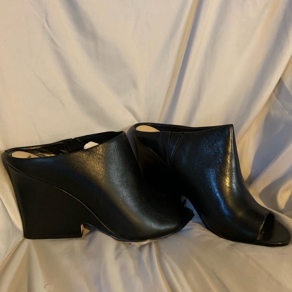 Black Wedge heels.